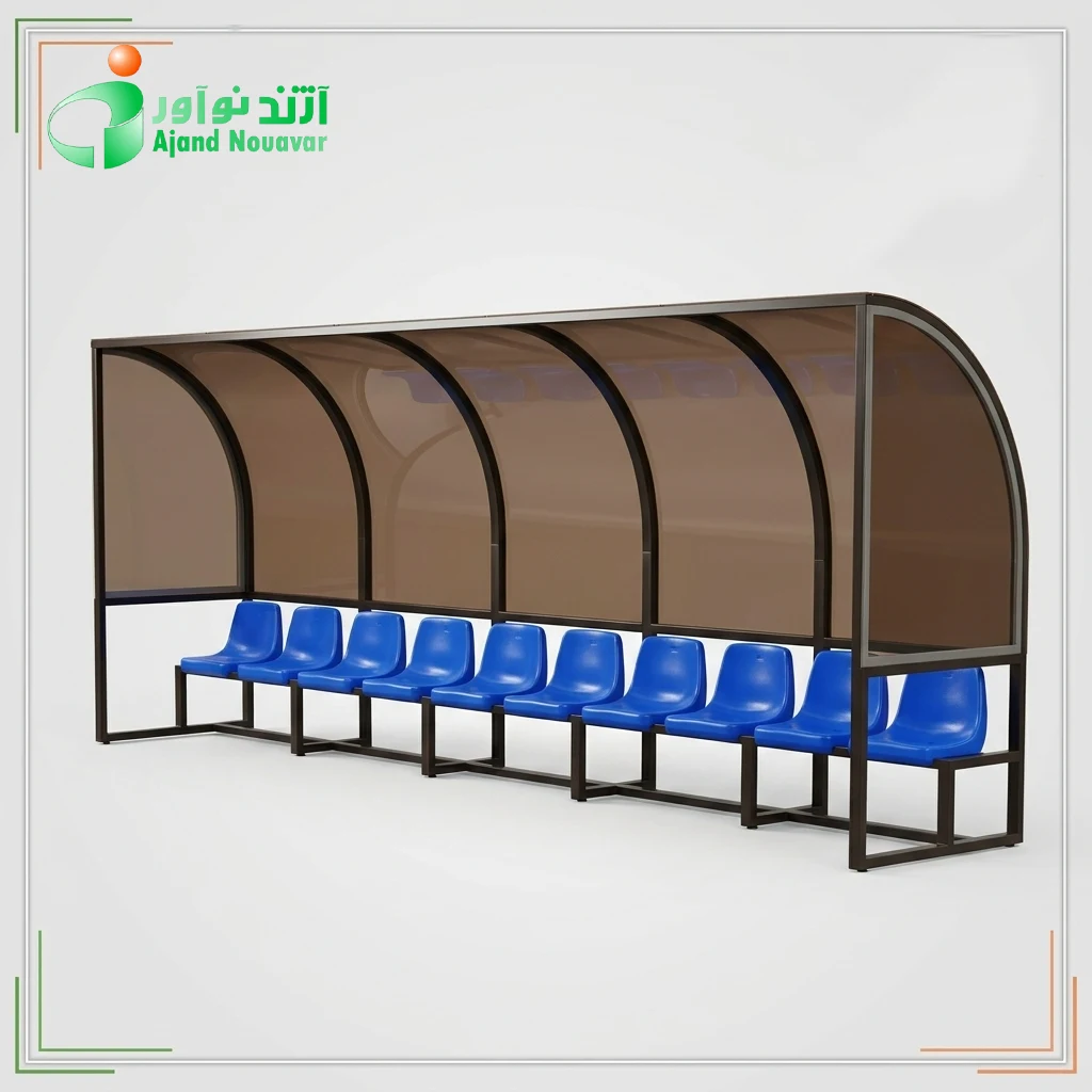 نمای دیگر HF552 Team Shelter with High-Back Seats
